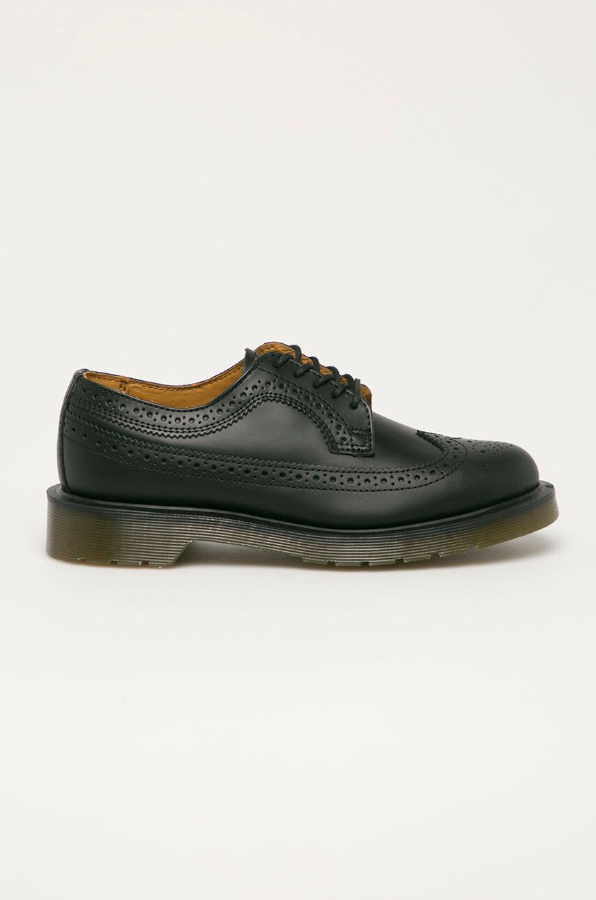 Dr. Martens Кожени половинки обувки Black Smooth 3989 - Pepit.bg