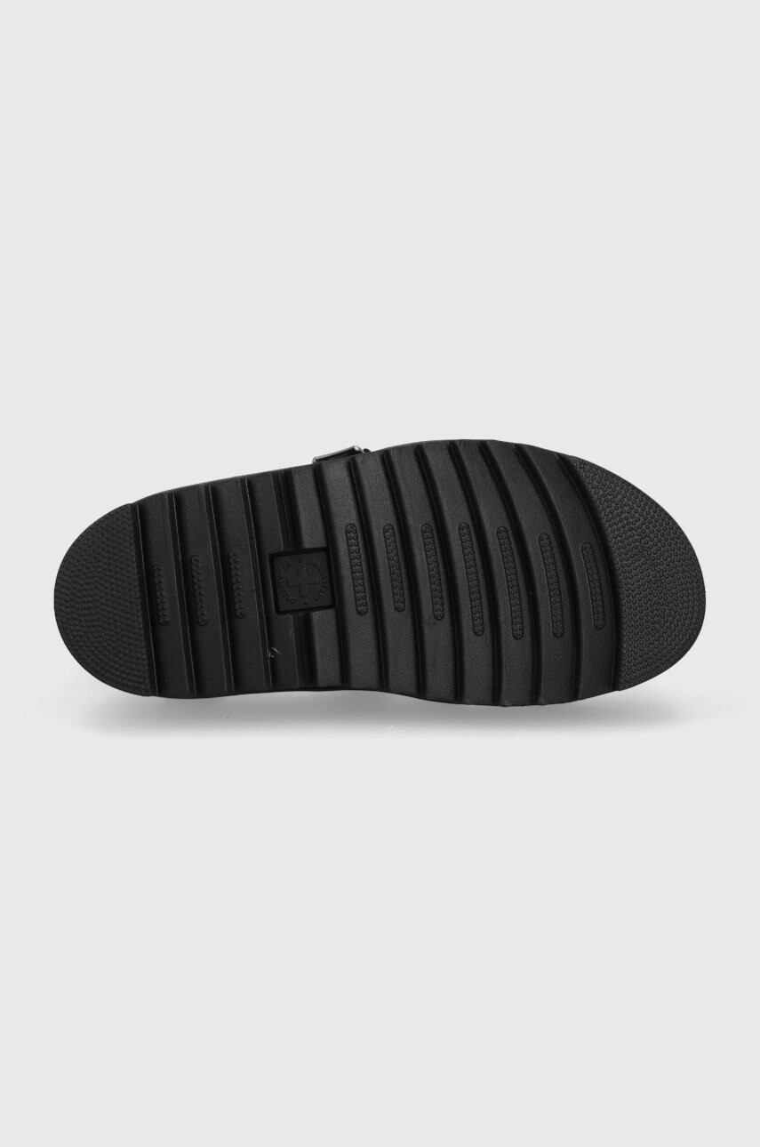 Dr. Martens Кожени сандали в черно с платформа - Pepit.bg