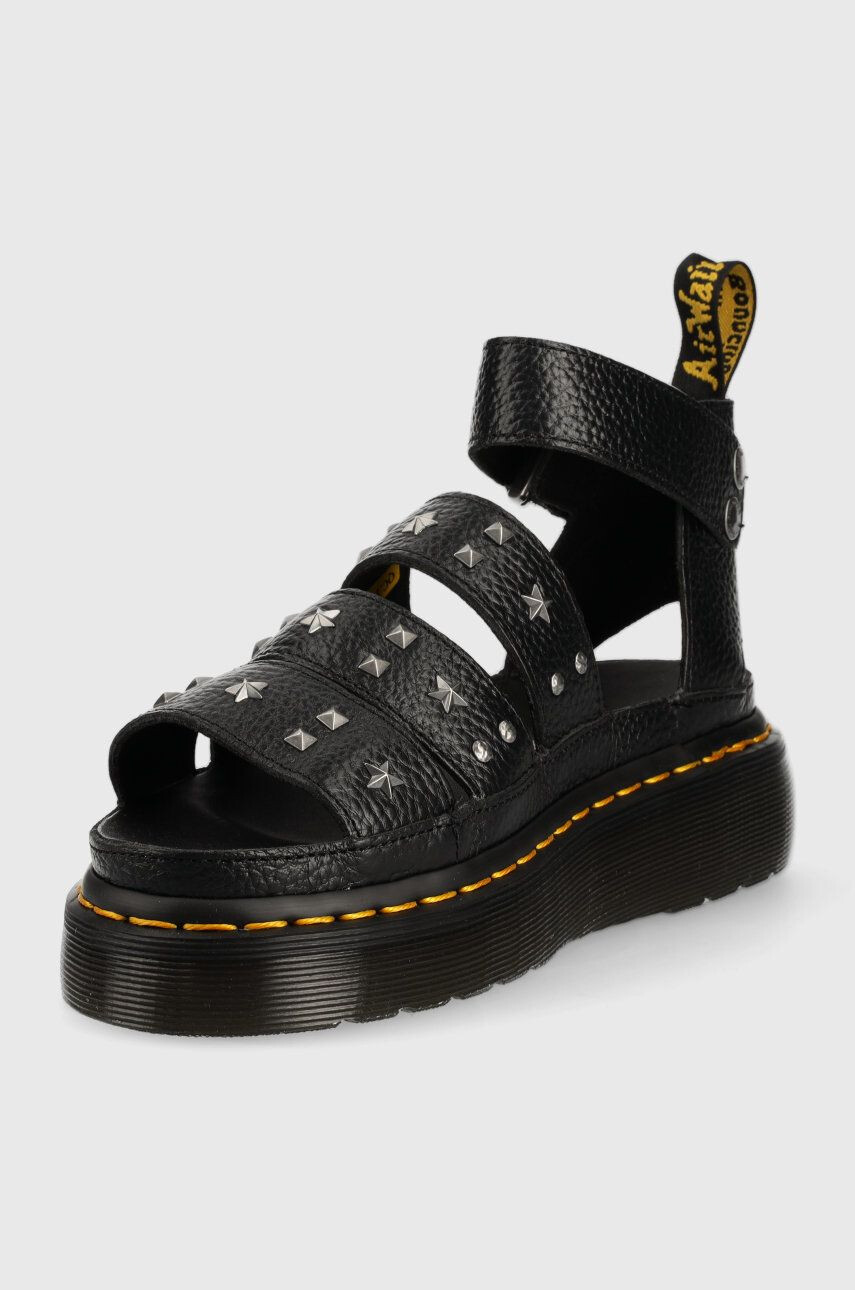 Dr. Martens Кожени сандали Clarissa II Quad в черно с платформа - Pepit.bg