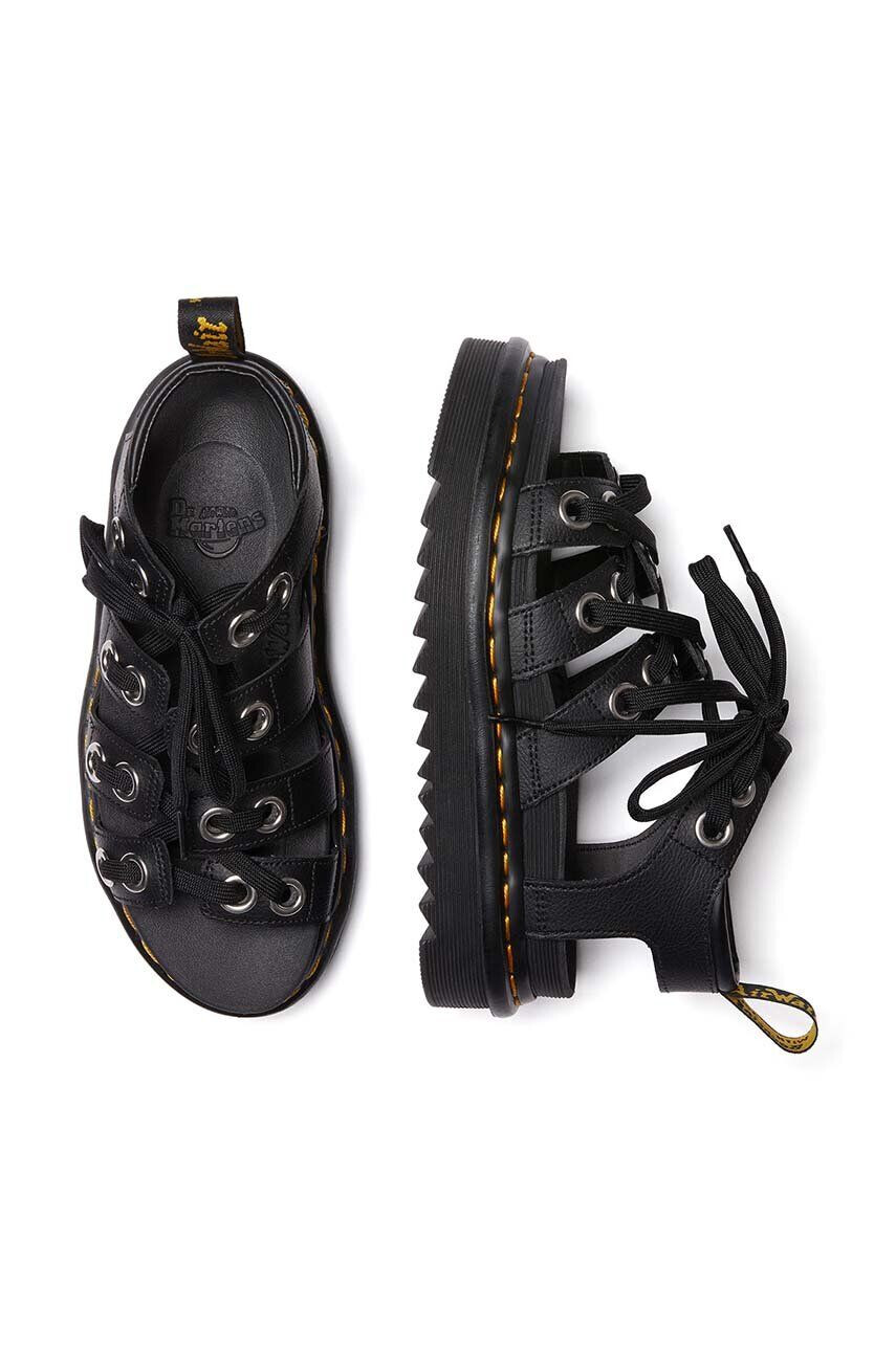 Dr. Martens Кожени сандали Blaire HDW в черно с платформа DM30701001 - Pepit.bg