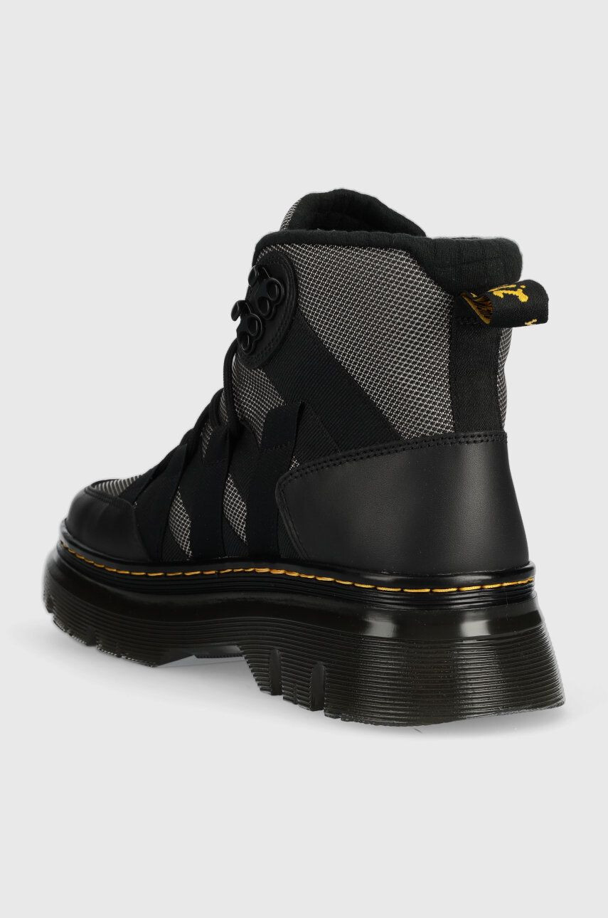 Dr. Martens Кубинки Boury в черно с равна подметка - Pepit.bg