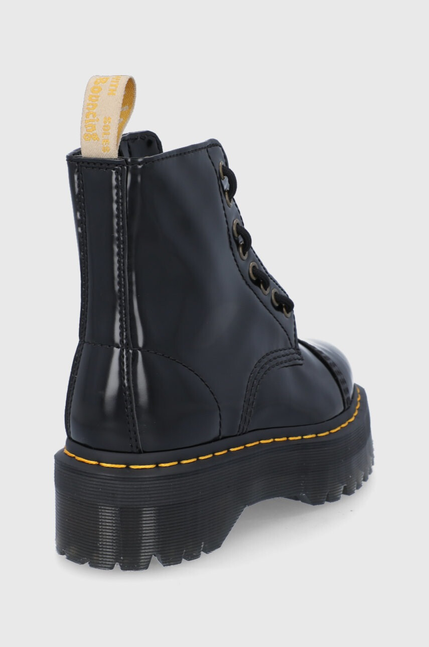 Dr. Martens Кубинки Vegan Sinclair дамски в черно с платформа - Pepit.bg