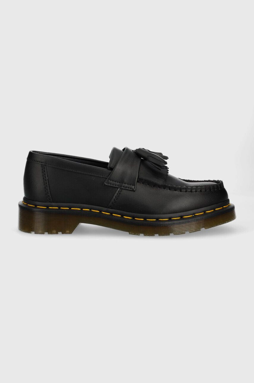 Dr. Martens Мокасини Vegan Adrian в черно с равна подметка DM30744001 - Pepit.bg