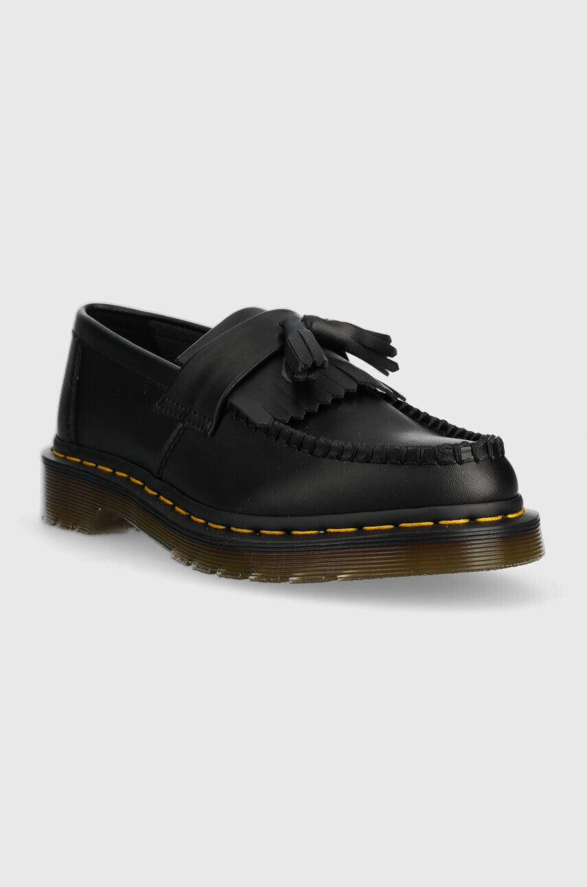 Dr. Martens Мокасини Vegan Adrian в черно с равна подметка DM30744001 - Pepit.bg