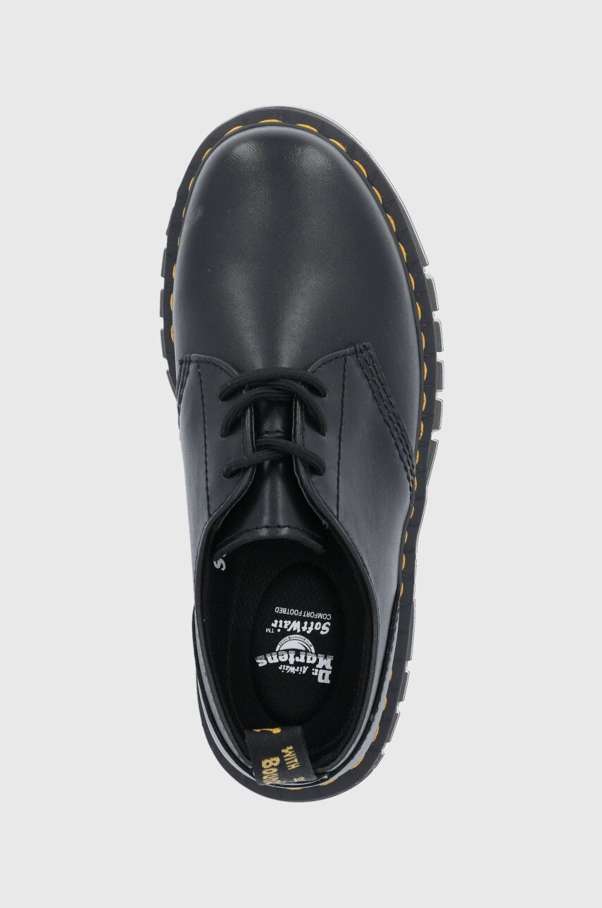 Dr. Martens Половинки обувки Audrick 3-Eye Shoe дамски в черно с равна подметка - Pepit.bg