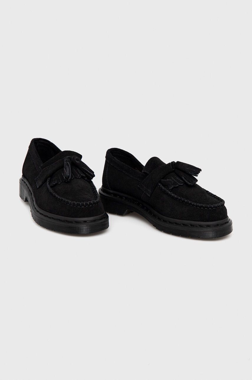 Dr. Martens Велурени мокасини в черно - Pepit.bg