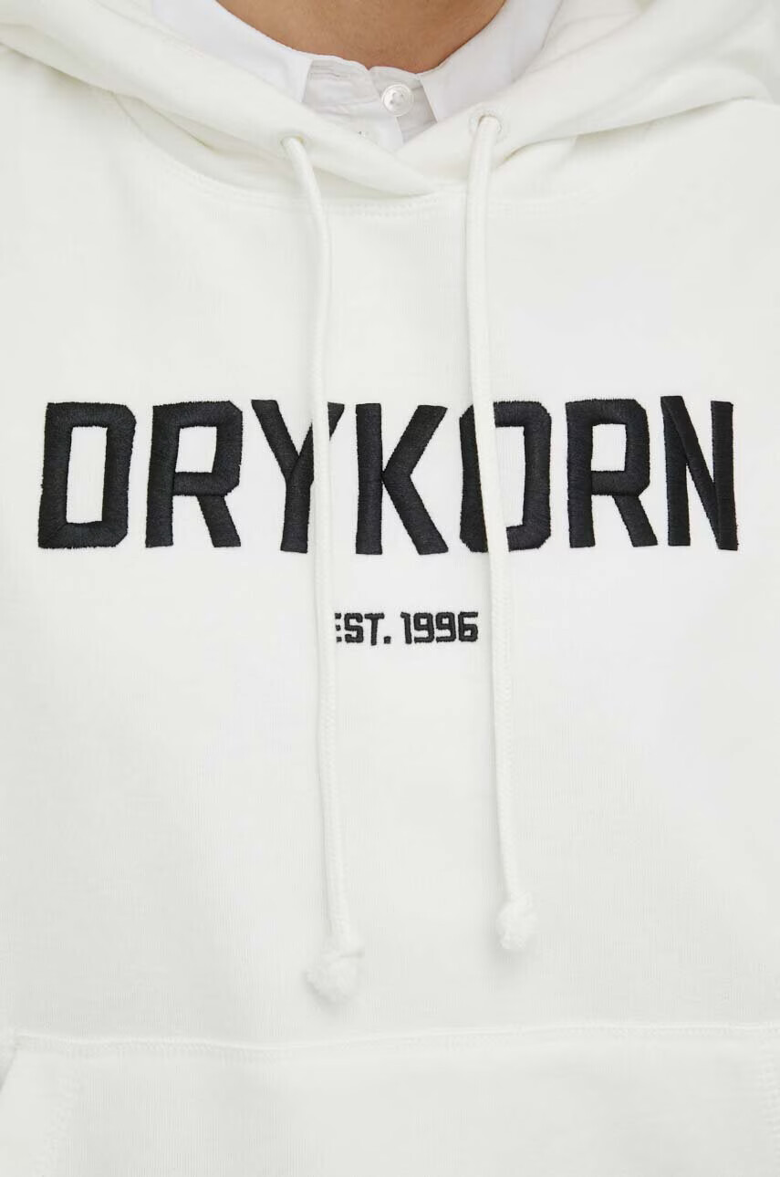 Drykorn Суичър в бежово с качулка с апликация - Pepit.bg