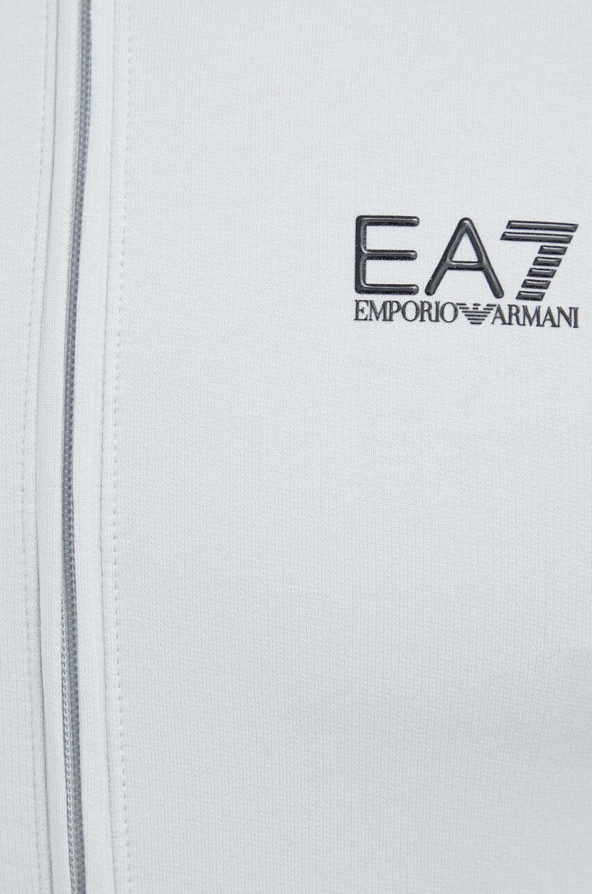 EA7 Emporio Armani Памучен анцуг в сиво - Pepit.bg