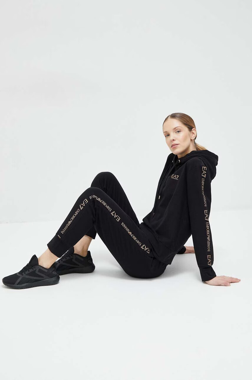 EA7 Emporio Armani Анцуг дамски в черно - Pepit.bg