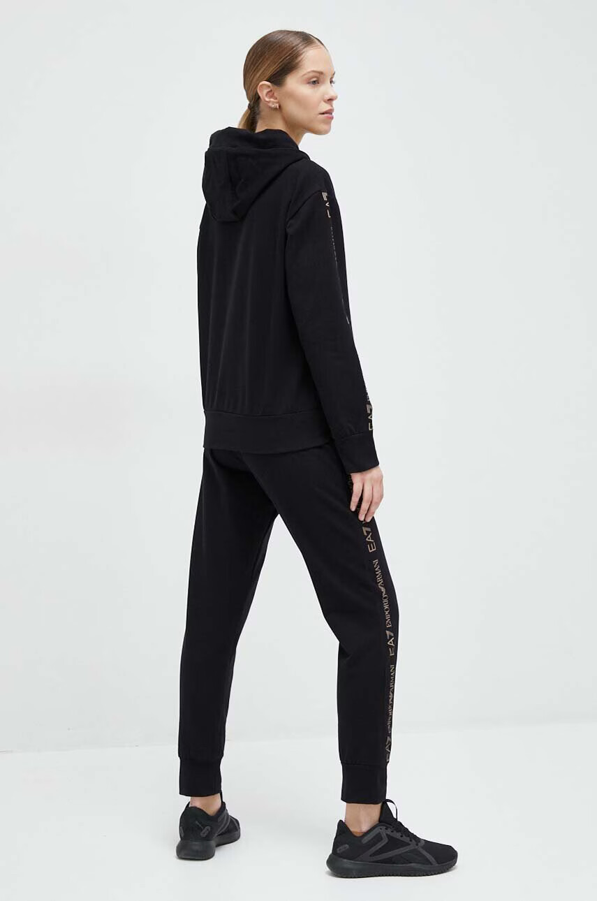 EA7 Emporio Armani Анцуг дамски в черно - Pepit.bg