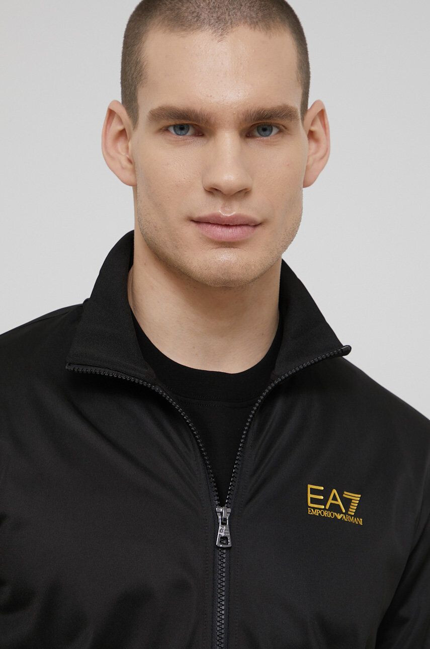 EA7 Emporio Armani Анцуг мъжки в черно - Pepit.bg