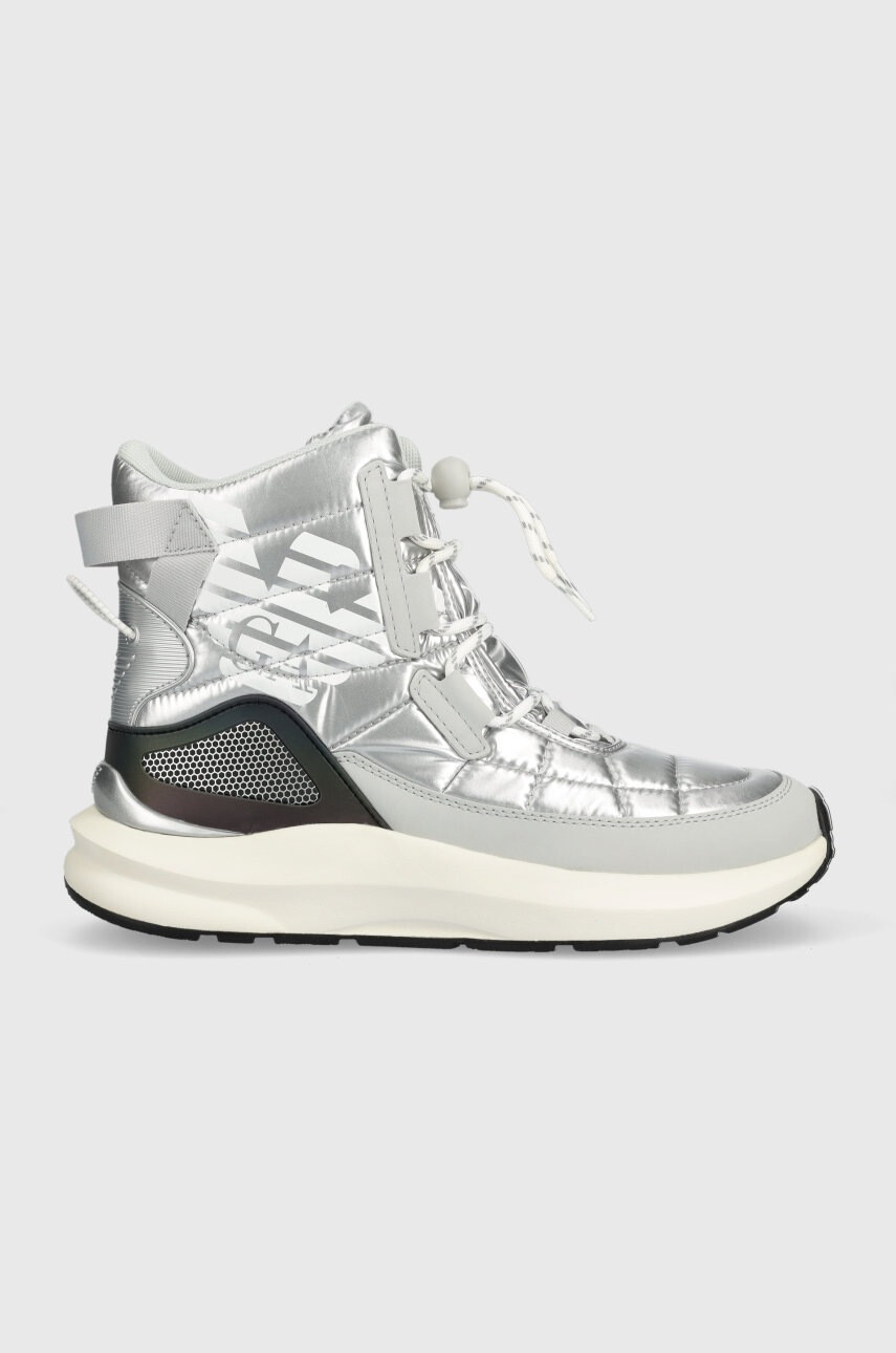 EA7 Emporio Armani Апрески Snow Boot в сребристо - Pepit.bg