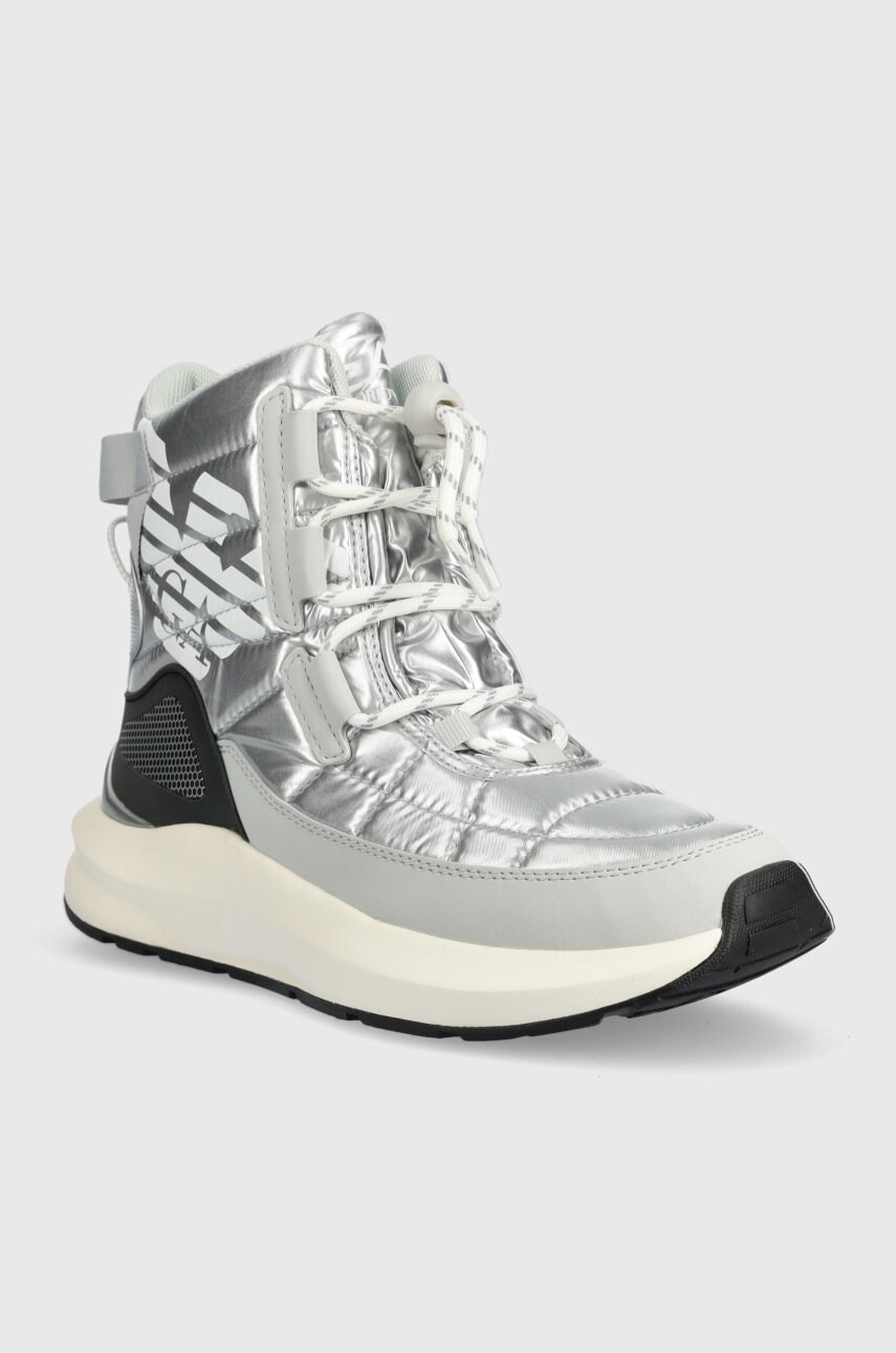 EA7 Emporio Armani Апрески Snow Boot в сребристо - Pepit.bg
