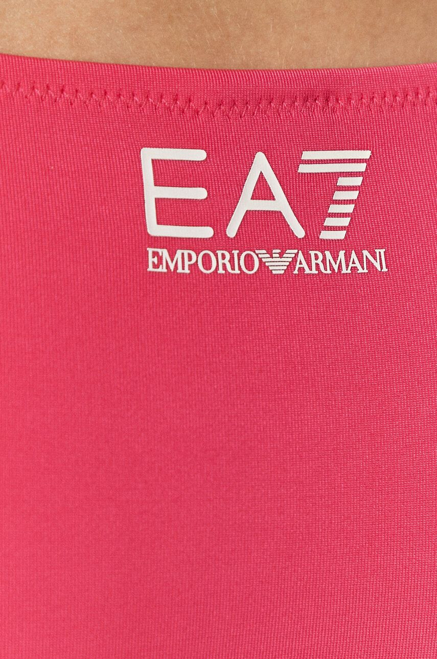 EA7 Emporio Armani Бански от две части в лилаво с леко подплатена чашка - Pepit.bg