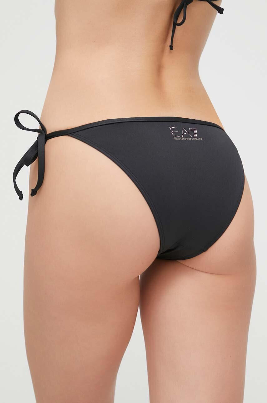 EA7 Emporio Armani Бански от две части в черно с леко подплатена чашка - Pepit.bg