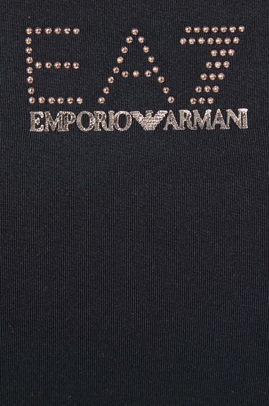 EA7 Emporio Armani Бански от две части в черно с леко подплатена чашка - Pepit.bg