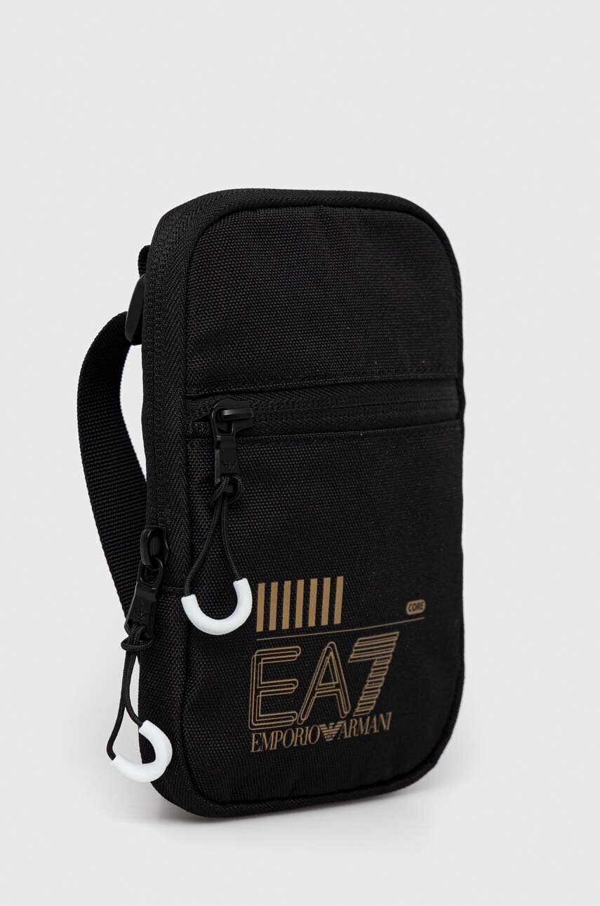 EA7 Emporio Armani Чанта през рамо в черно - Pepit.bg