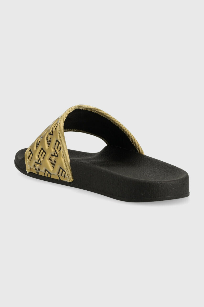 EA7 Emporio Armani Чехли XCP010 XK340 M700 в златисто - Pepit.bg