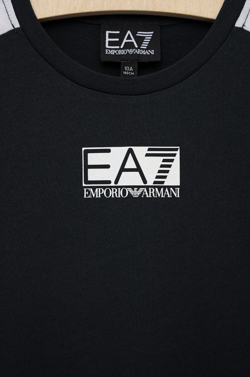 EA7 Emporio Armani Детска памучна тениска - Pepit.bg