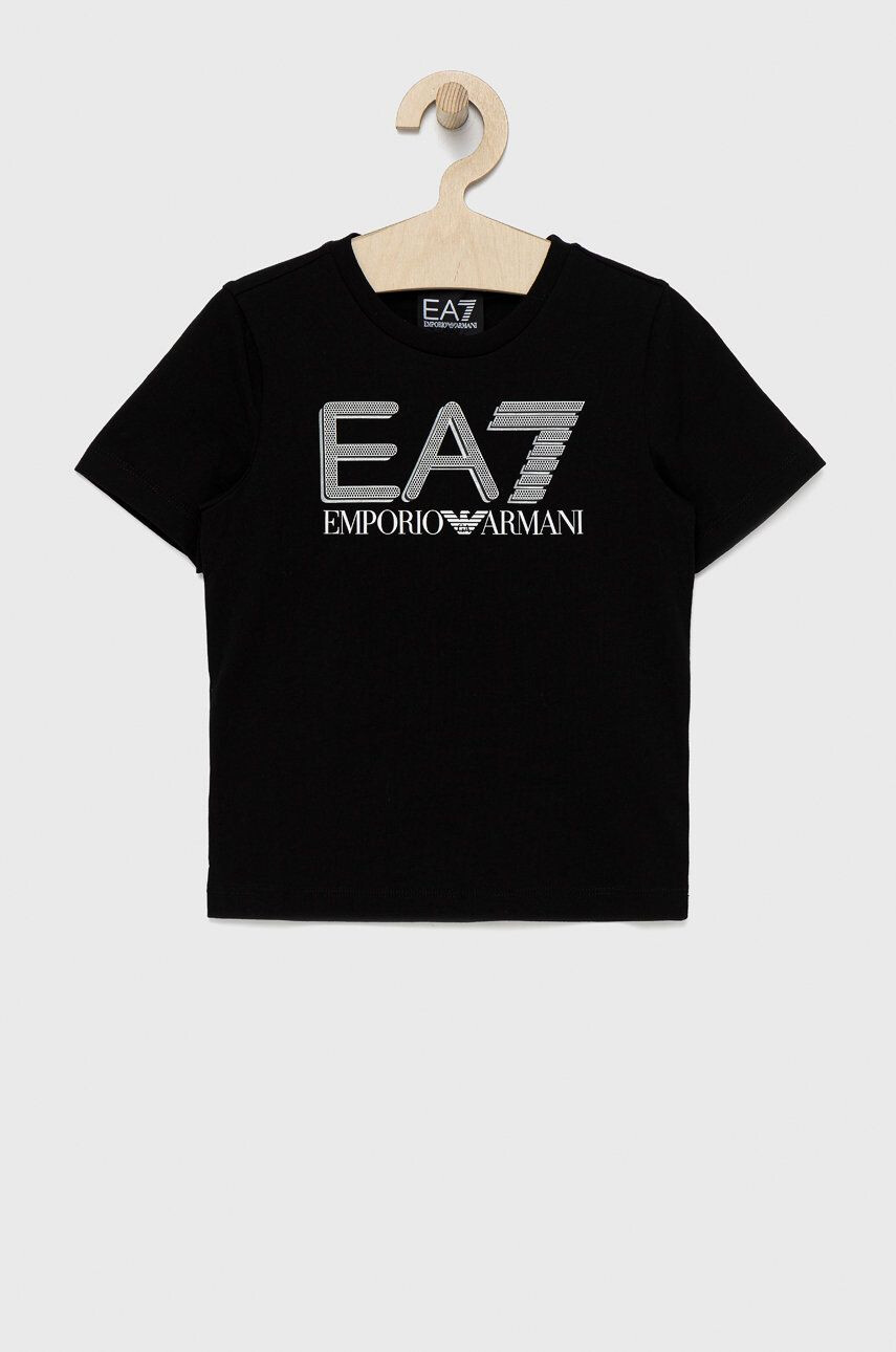 EA7 Emporio Armani Детска памучна тениска - Pepit.bg