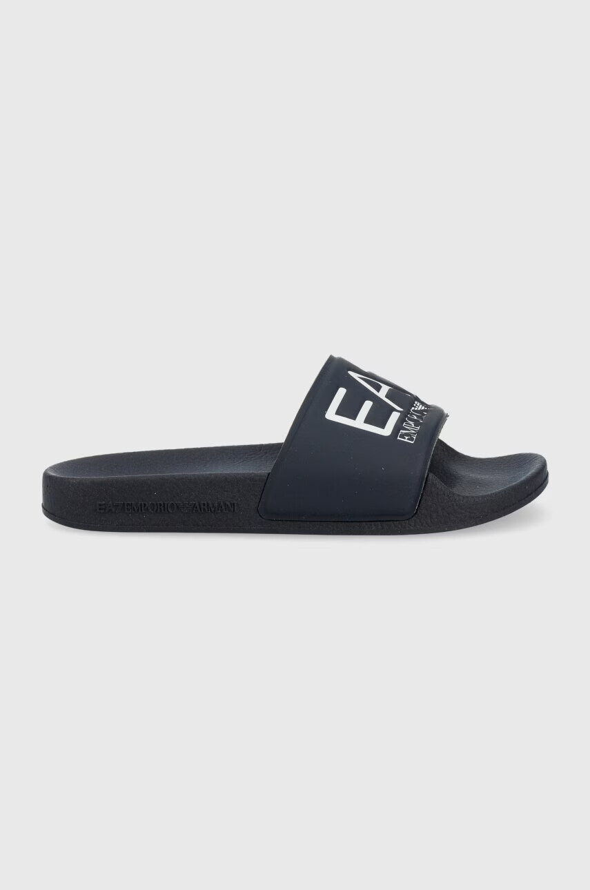 EA7 Emporio Armani Детски чехли в тъмносиньо - Pepit.bg