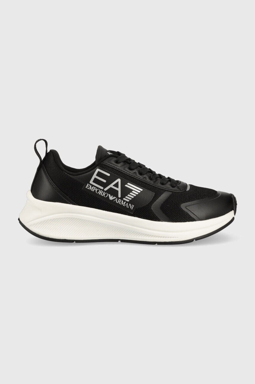 EA7 Emporio Armani Детски маратонки в черно - Pepit.bg