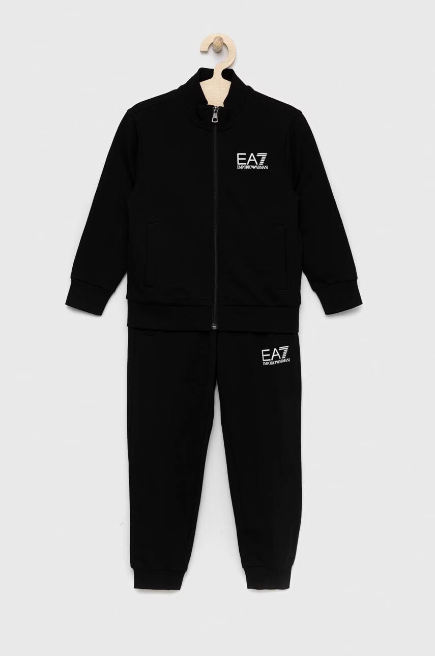 EA7 Emporio Armani Детски памучен анцуг - Pepit.bg