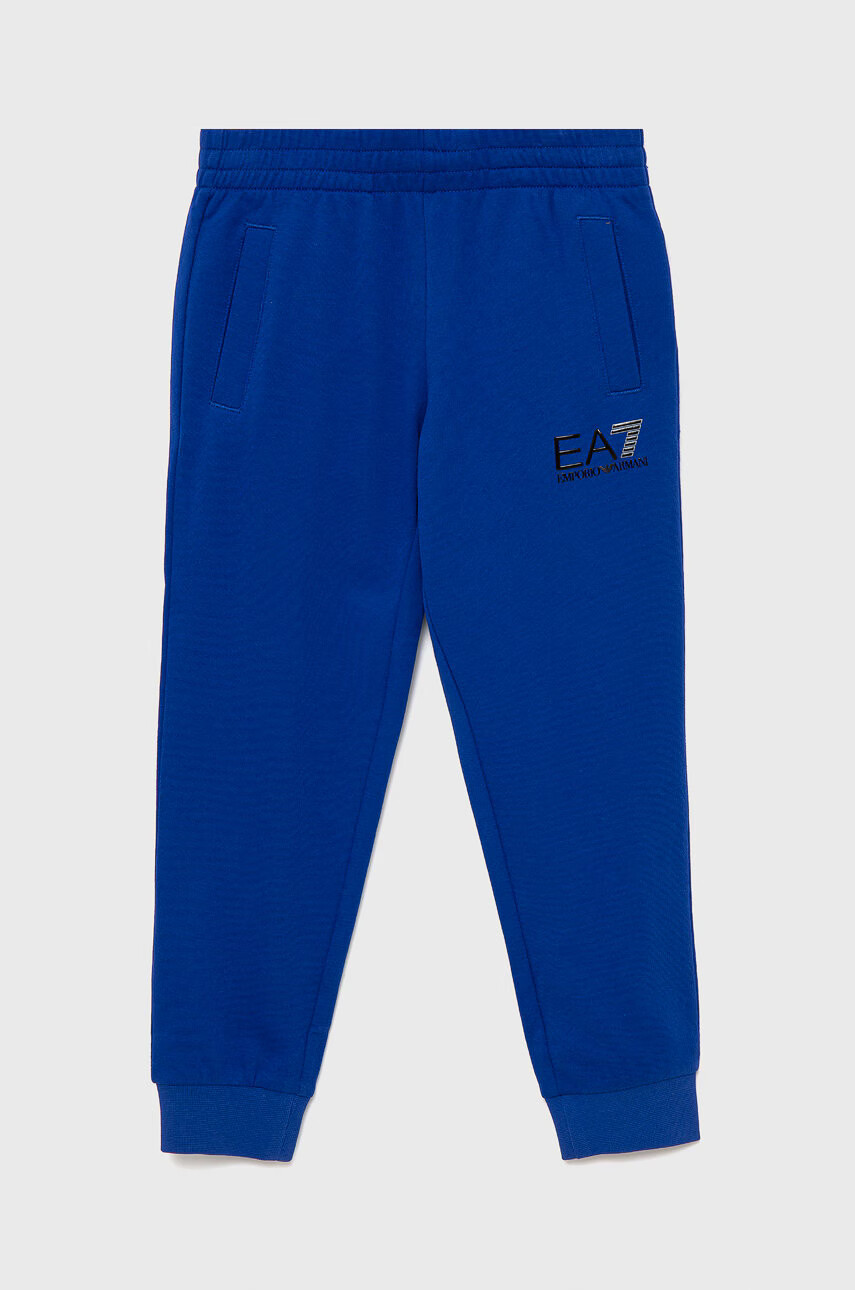 EA7 Emporio Armani Детски памучен панталон - Pepit.bg