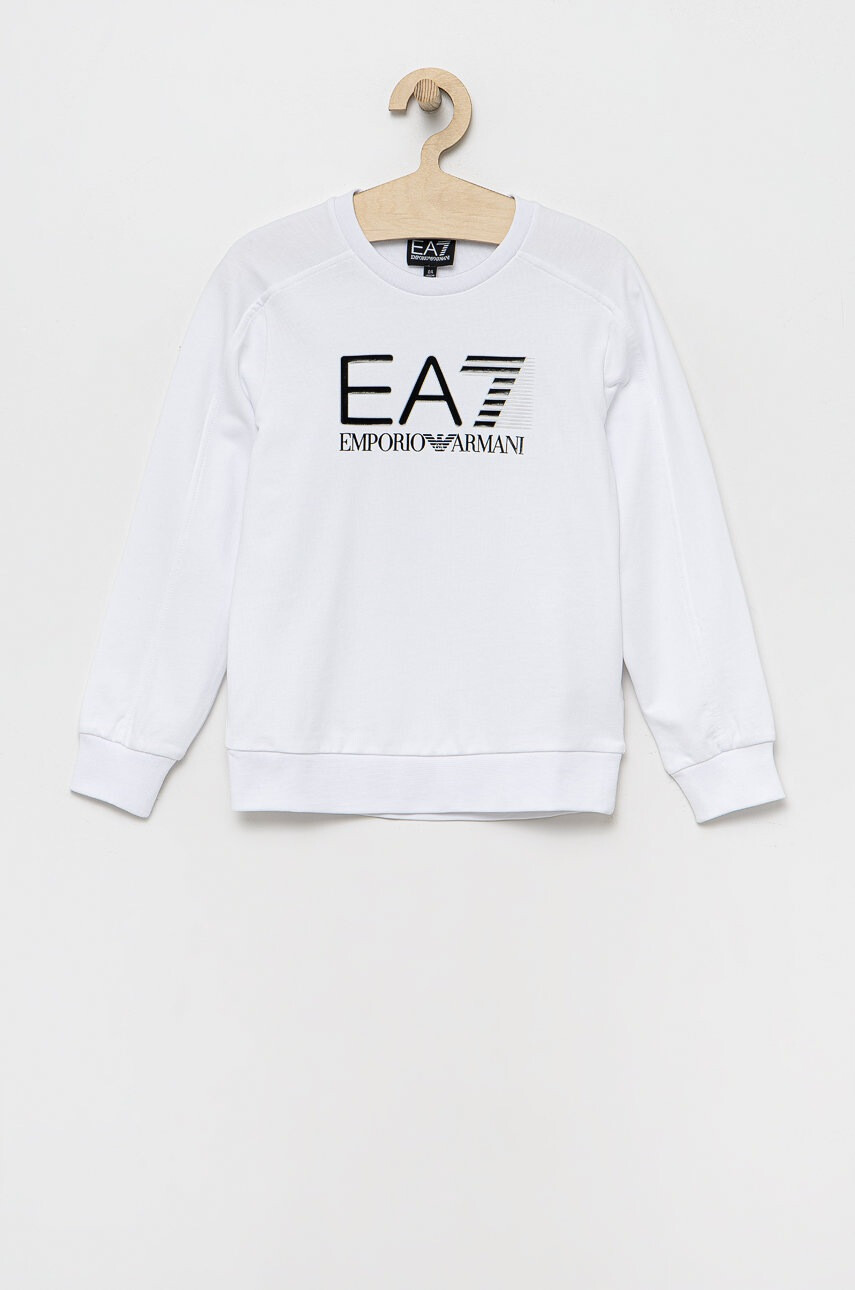 EA7 Emporio Armani Детски памучен суичър - Pepit.bg