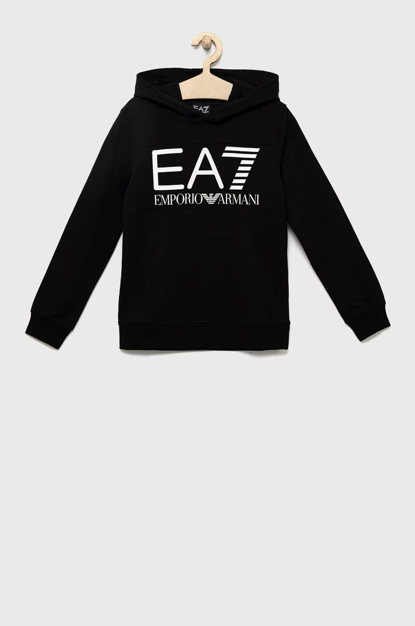 EA7 Emporio Armani Детски памучен суичър - Pepit.bg
