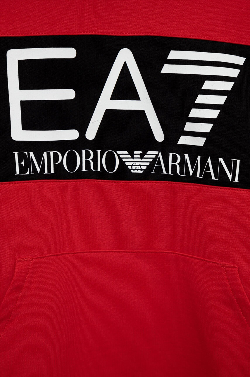 EA7 Emporio Armani Детски памучен суичър - Pepit.bg