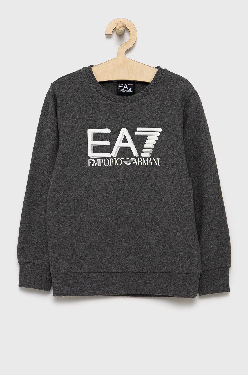 EA7 Emporio Armani Детски памучен суичър - Pepit.bg