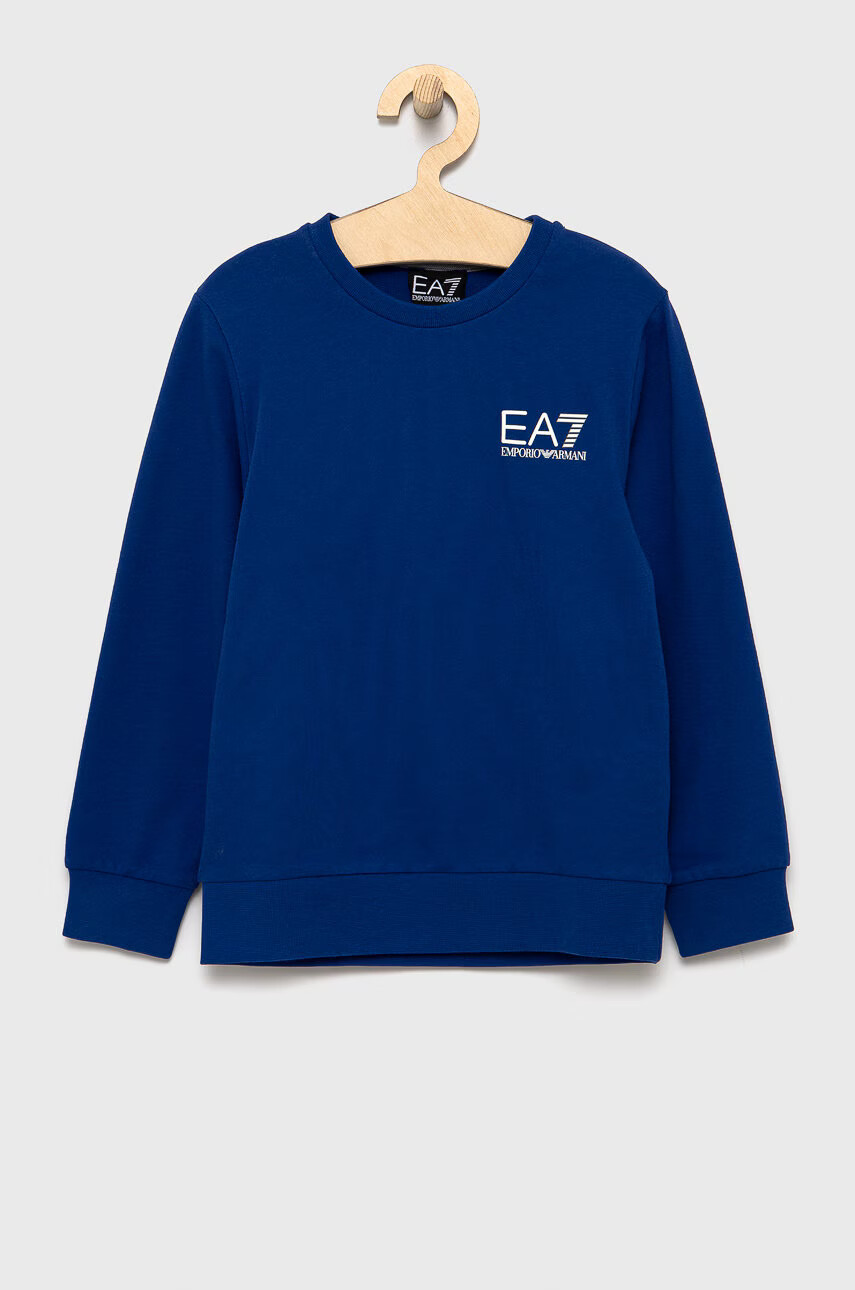 EA7 Emporio Armani Детски памучен суичър - Pepit.bg