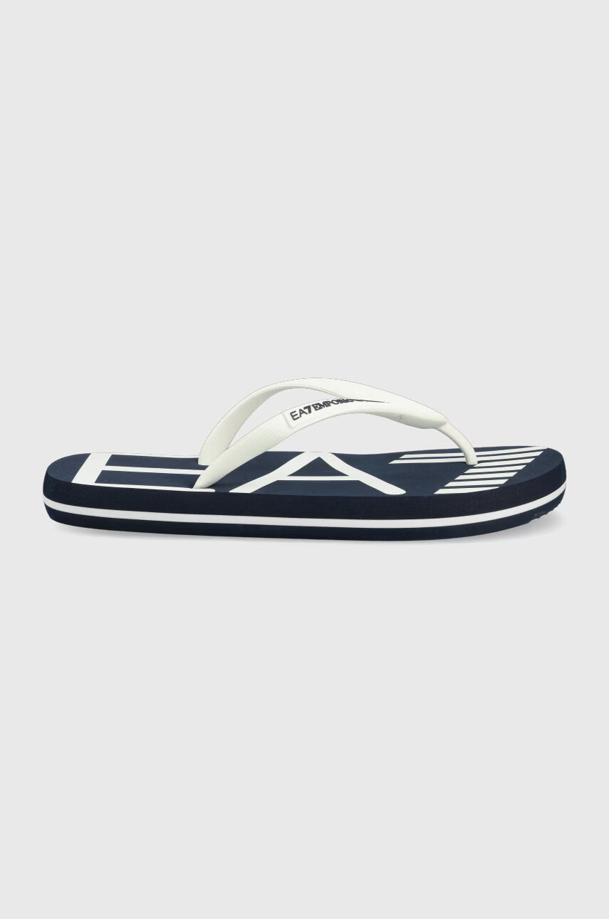 EA7 Emporio Armani Джапанки мъжки в бяло - Pepit.bg