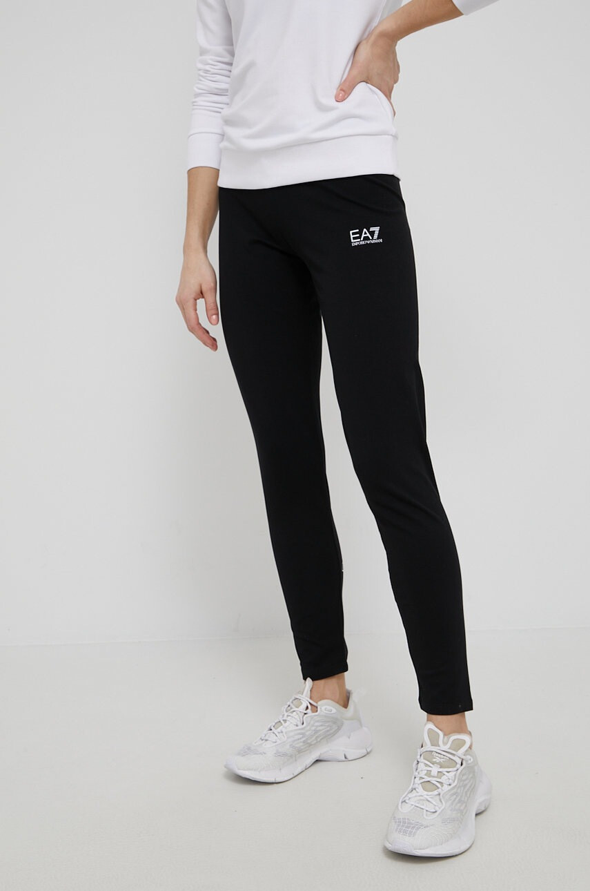 EA7 Emporio Armani Клин дамски в черно с принт - Pepit.bg