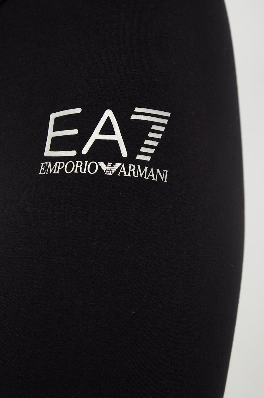 EA7 Emporio Armani Клин в черно с принт - Pepit.bg
