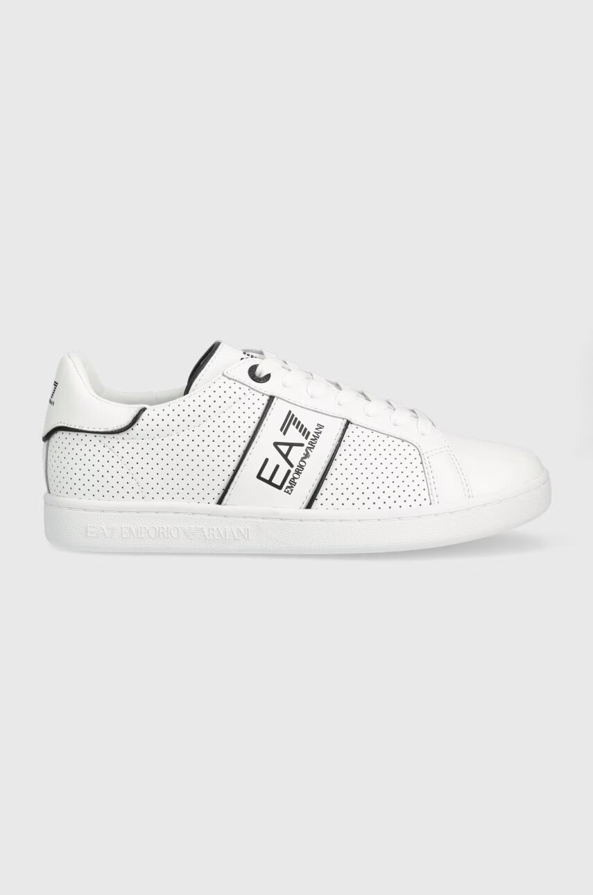 EA7 Emporio Armani Кожени маратонки в бяло X8X102 XK258 D611 - Pepit.bg