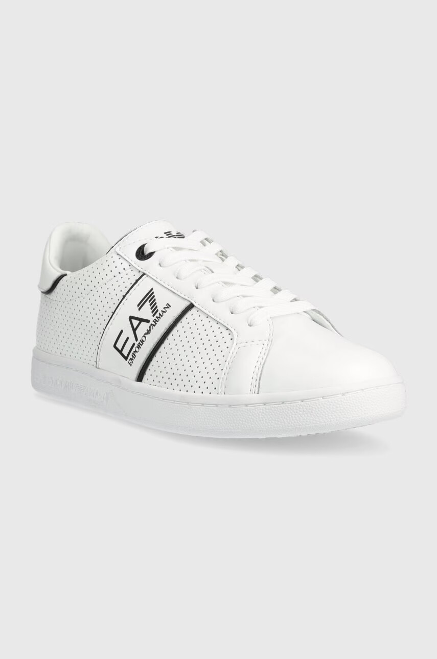 EA7 Emporio Armani Кожени маратонки в бяло X8X102 XK258 D611 - Pepit.bg