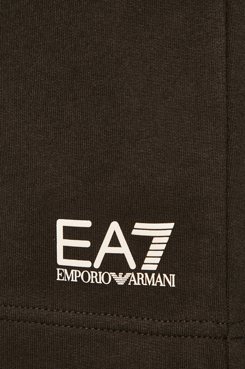 EA7 Emporio Armani Къс панталон мъжки в черно - Pepit.bg