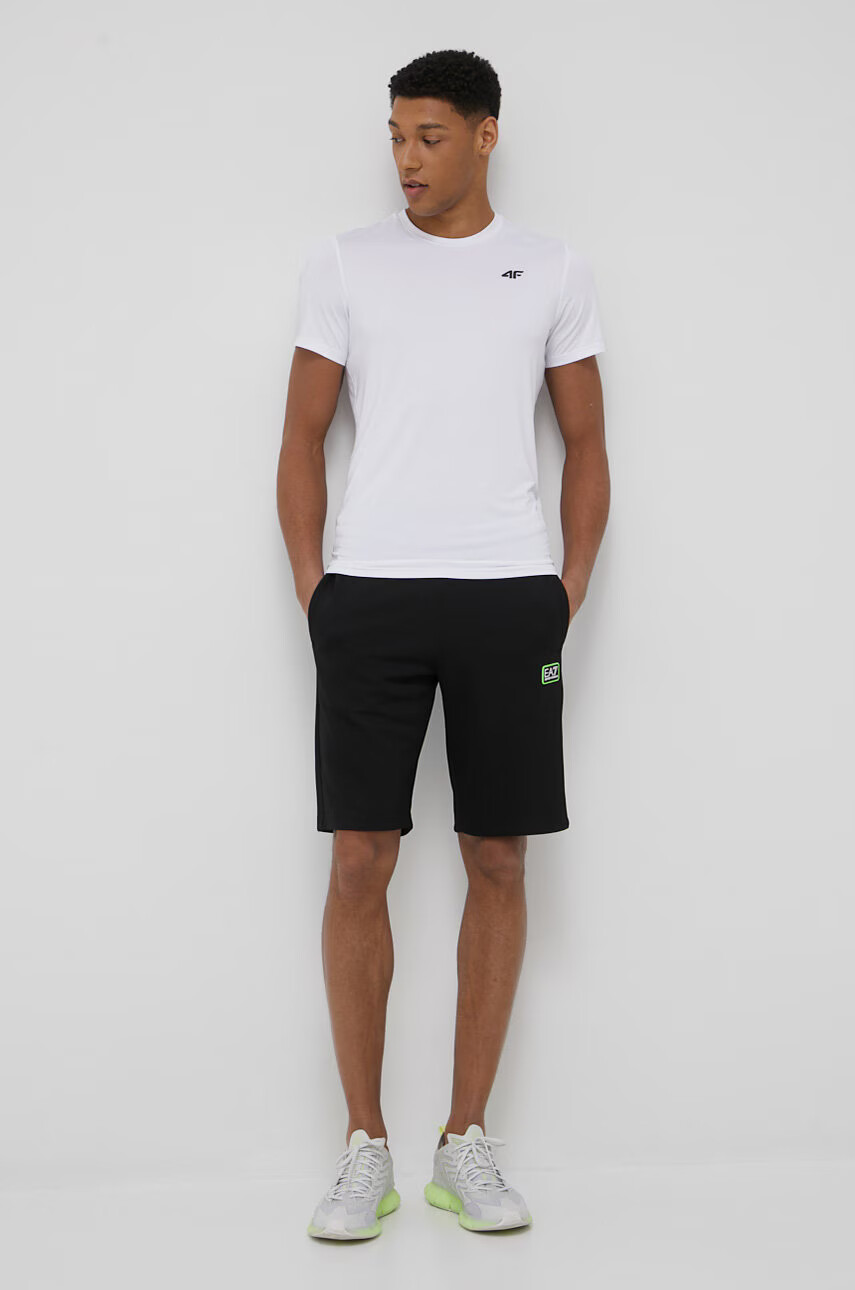 EA7 Emporio Armani Къси панталони мъжко в черно - Pepit.bg