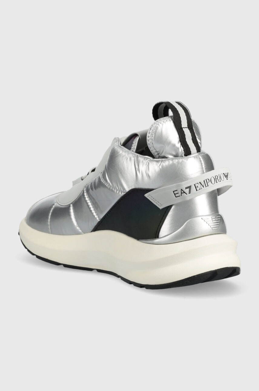 EA7 Emporio Armani Маратонки в сребристо - Pepit.bg