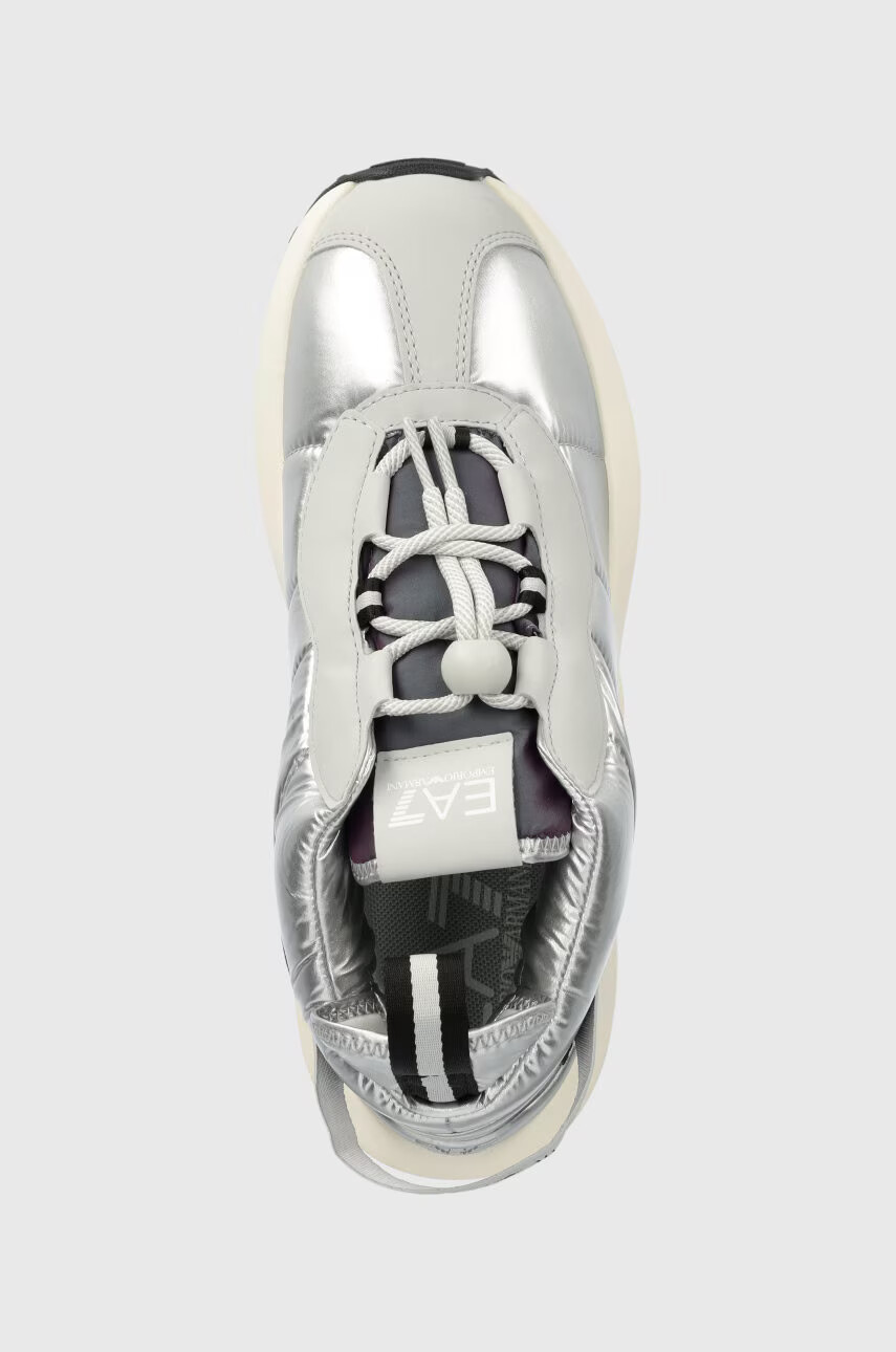 EA7 Emporio Armani Маратонки в сребристо - Pepit.bg