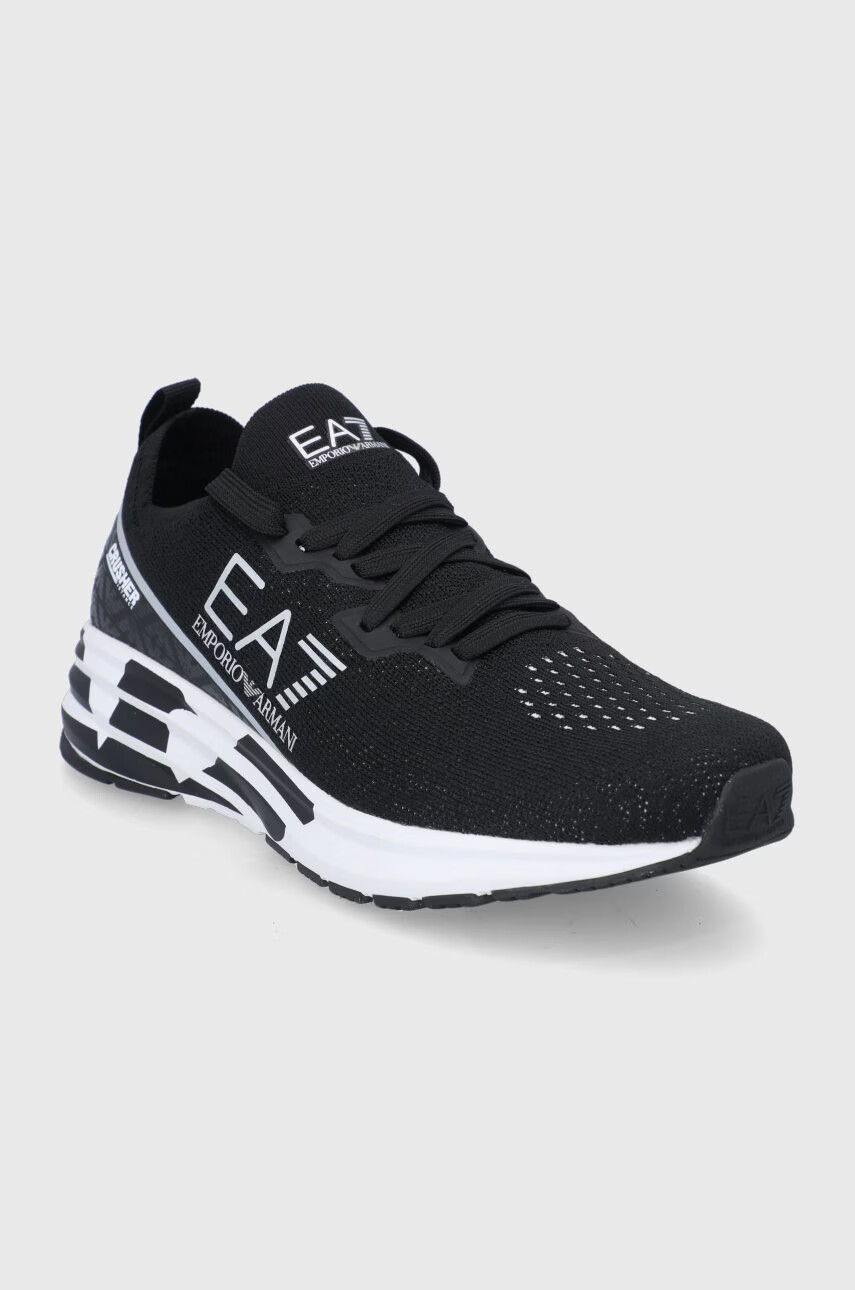 EA7 Emporio Armani Обувки в черно - Pepit.bg