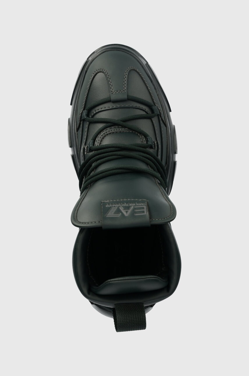 EA7 Emporio Armani Обувки Boot Flakes в зелено - Pepit.bg
