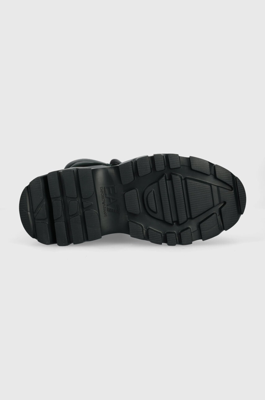 EA7 Emporio Armani Обувки Boot Flakes в зелено - Pepit.bg