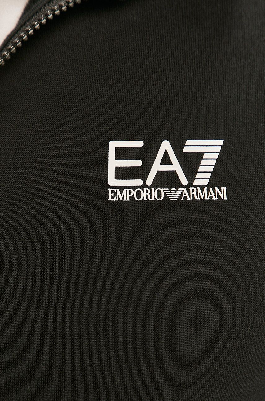 EA7 Emporio Armani Памучен анцуг в черно - Pepit.bg