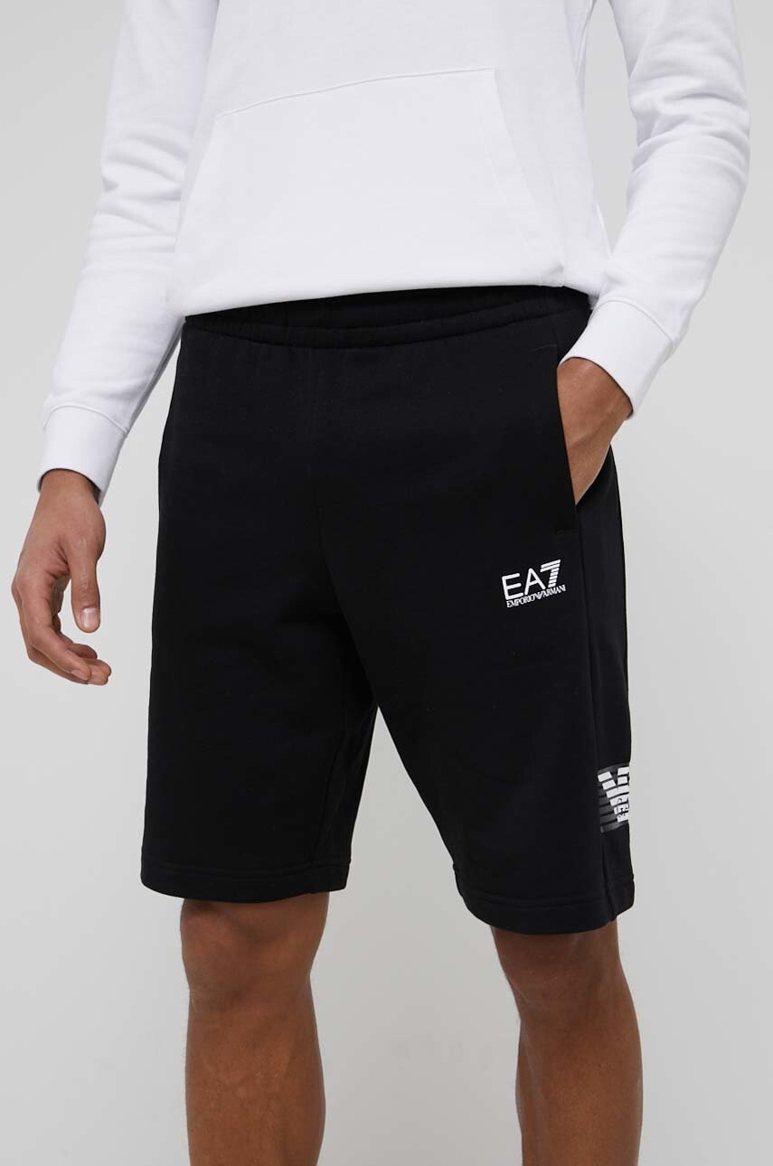 EA7 Emporio Armani Памучен къс панталон - Pepit.bg