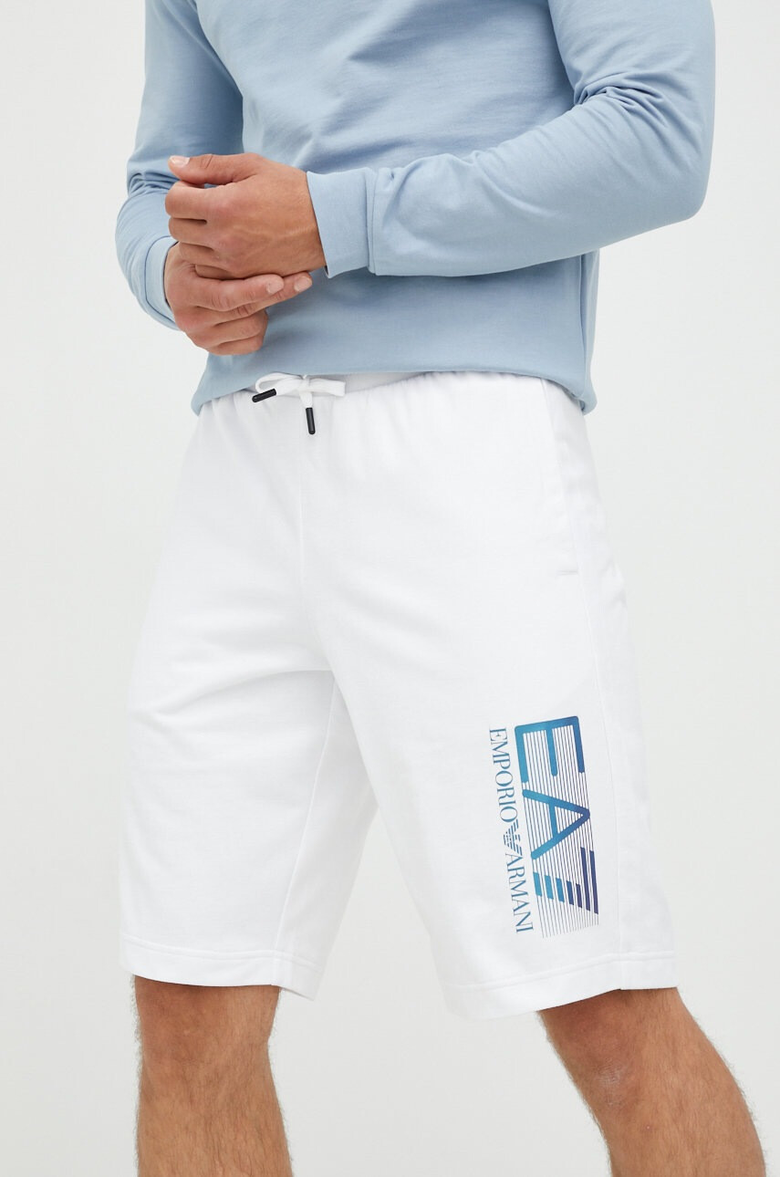 EA7 Emporio Armani Памучен къс панталон - Pepit.bg