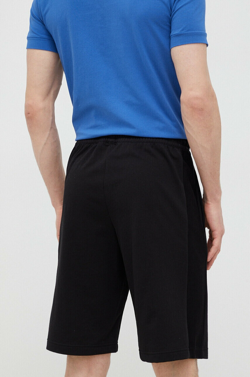 EA7 Emporio Armani Памучен къс панталон в черно - Pepit.bg