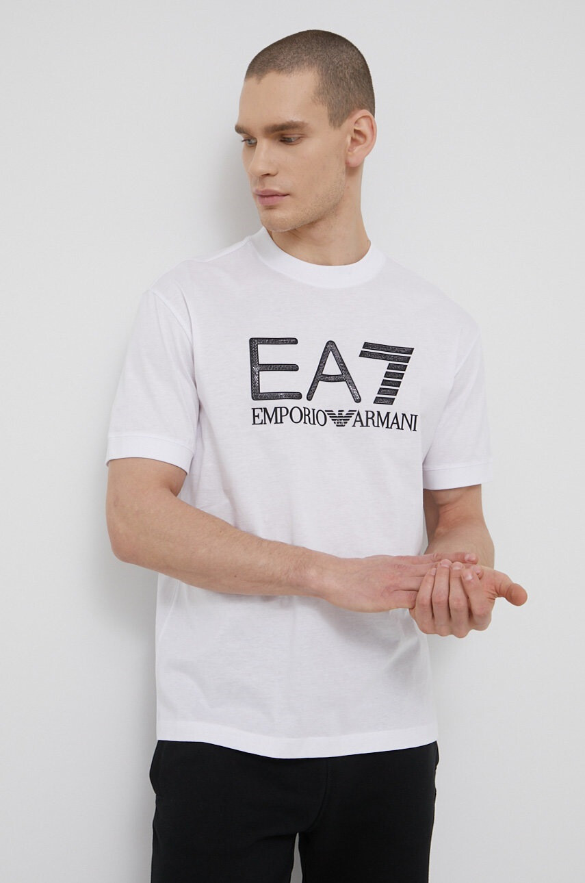 EA7 Emporio Armani Памучна тениска - Pepit.bg